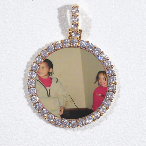 3D CIRCLE CUSTOM PICTURE PENDANT SMALL SIZE