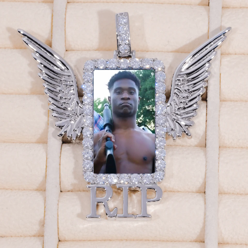 RIP WING 3D CUSTOM PICTURE PENDANT