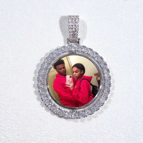 3D Spinning 2-Faced Custom Picture Pendant