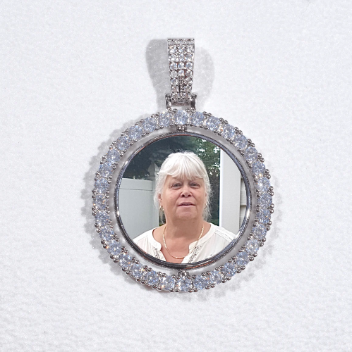 3D Spinning 2-Faced Custom Picture Pendant
