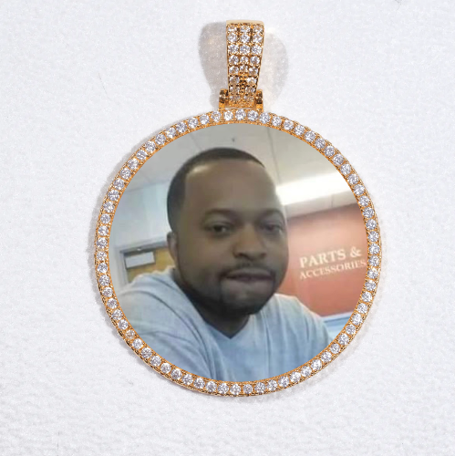 MEDIUM 3D CIRCLE CUSTOM PICTURE PENDANT
