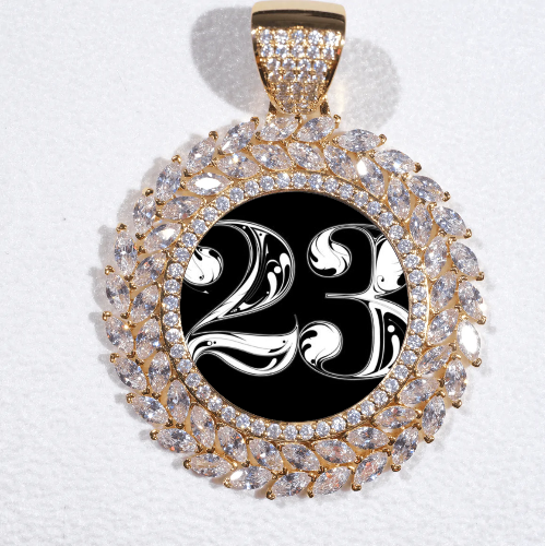 Large 3D Wheat Ear Custom Picture Pendant