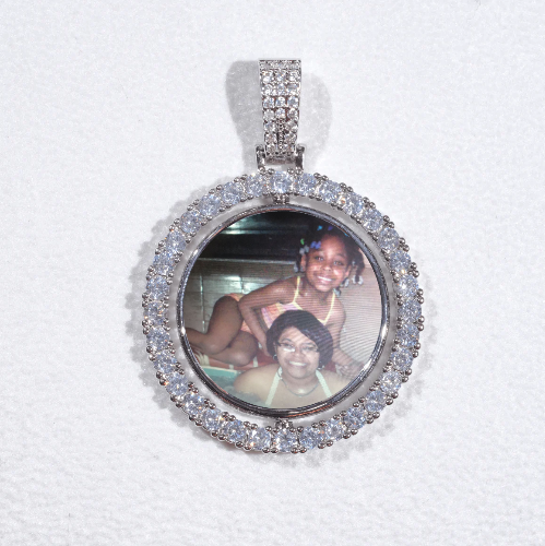 3D Spinning 2-Faced Custom Picture Pendant