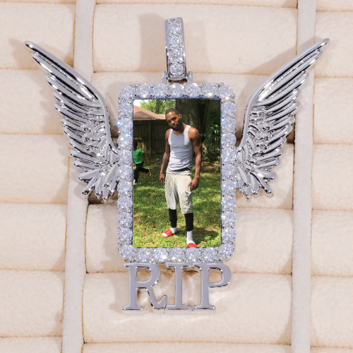 RIP WING 3D CUSTOM PICTURE PENDANT