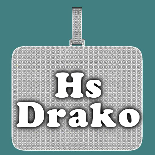 CUSTOM LETTER NECKLACE 3D BIG SQUARE
