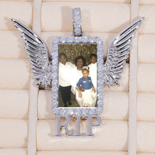 RIP WING 3D CUSTOM PICTURE PENDANT