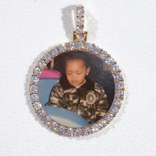 3D CIRCLE CUSTOM PICTURE PENDANT SMALL SIZE
