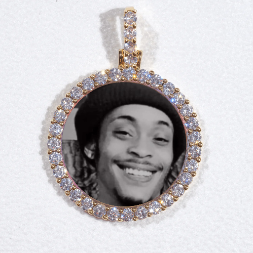 3D CIRCLE CUSTOM PICTURE PENDANT SMALL SIZE
