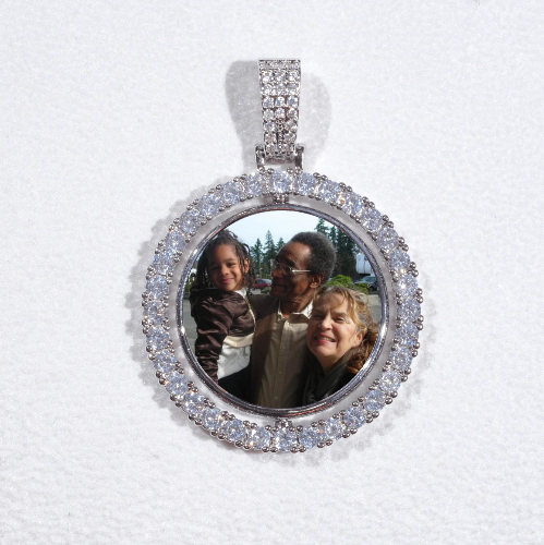 3D Spinning 2-Faced Custom Picture Pendant