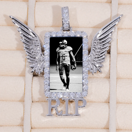 RIP WING 3D CUSTOM PICTURE PENDANT