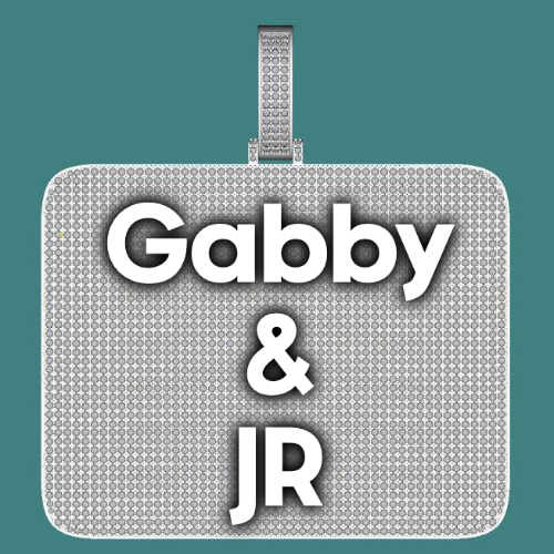 CUSTOM LETTER NECKLACE 3D BIG SQUARE