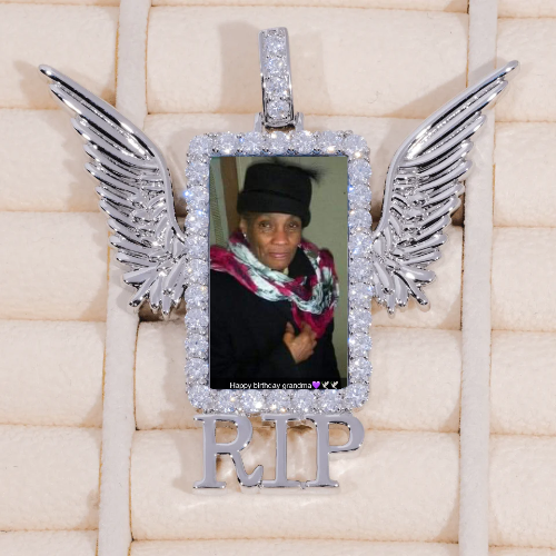 RIP WING 3D CUSTOM PICTURE PENDANT