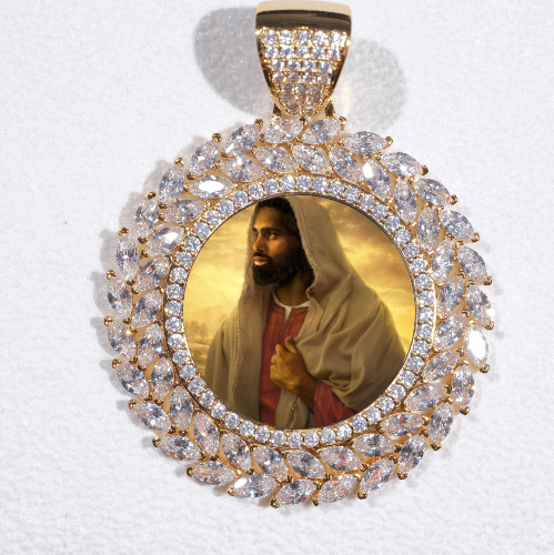 Large 3D Wheat Ear Custom Picture Pendant