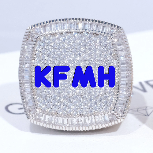 CUSTOM LETTER 3D ICED RING
