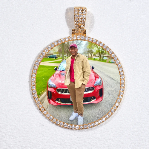 MEDIUM 3D CIRCLE CUSTOM PICTURE PENDANT