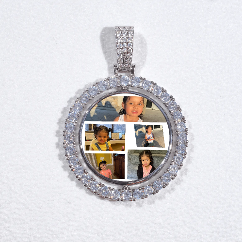 3D Spinning 2-Faced Custom Picture Pendant