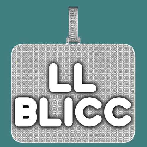 CUSTOM LETTER NECKLACE 3D BIG SQUARE