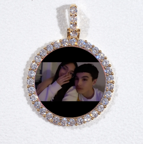 3D CIRCLE CUSTOM PICTURE PENDANT SMALL SIZE