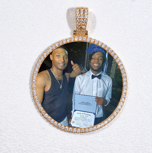 MEDIUM 3D CIRCLE CUSTOM PICTURE PENDANT