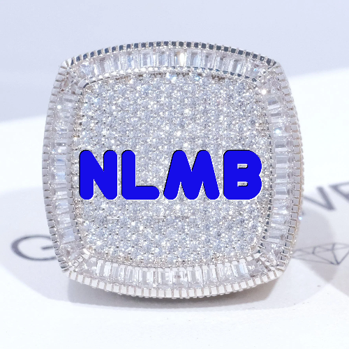 CUSTOM LETTER 3D ICED RING