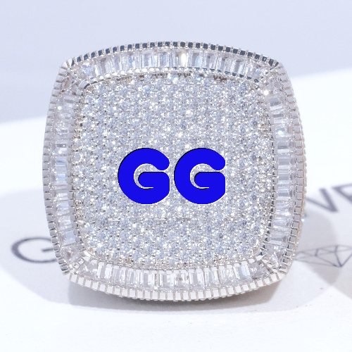 CUSTOM LETTER 3D ICED RING