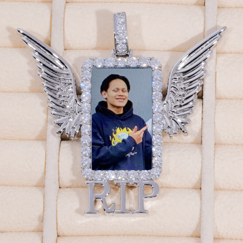 RIP WING 3D CUSTOM PICTURE PENDANT