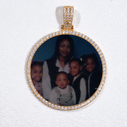 MEDIUM 3D CIRCLE CUSTOM PICTURE PENDANT