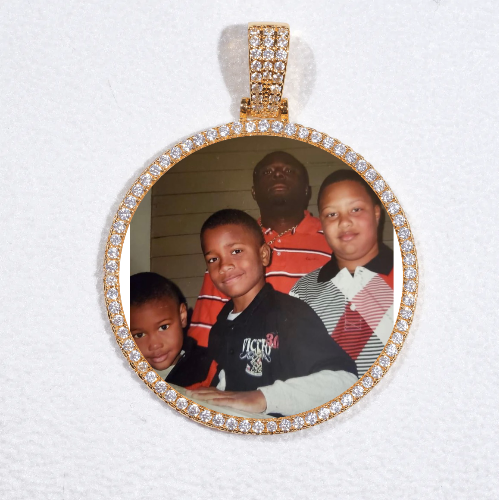 MEDIUM 3D CIRCLE CUSTOM PICTURE PENDANT