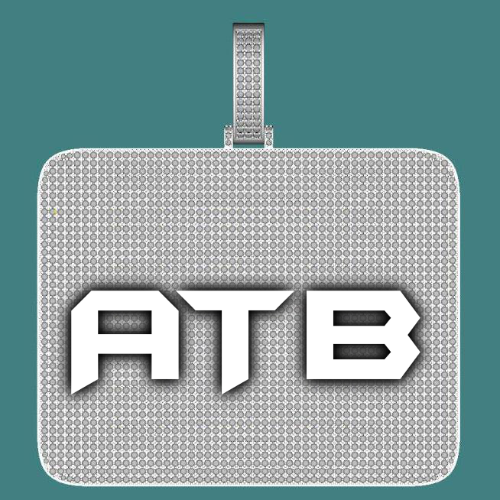 CUSTOM LETTER NECKLACE 3D BIG SQUARE