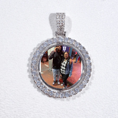 3D Spinning 2-Faced Custom Picture Pendant