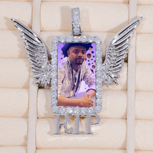 RIP WING 3D CUSTOM PICTURE PENDANT