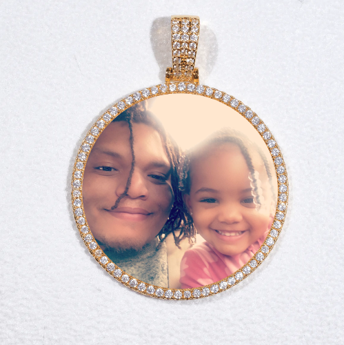 MEDIUM 3D CIRCLE CUSTOM PICTURE PENDANT