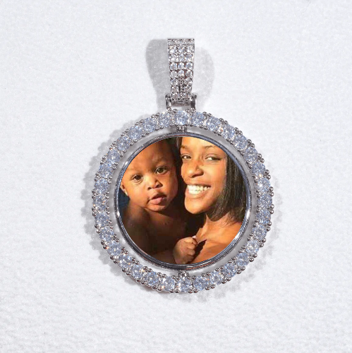 3D Spinning 2-Faced Custom Picture Pendant