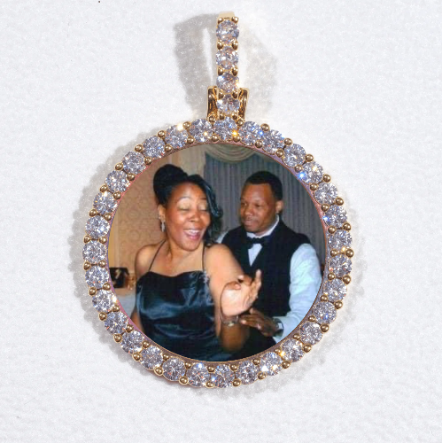 3D CIRCLE CUSTOM PICTURE PENDANT SMALL SIZE