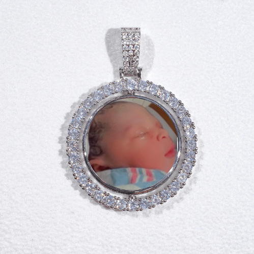3D Spinning 2-Faced Custom Picture Pendant