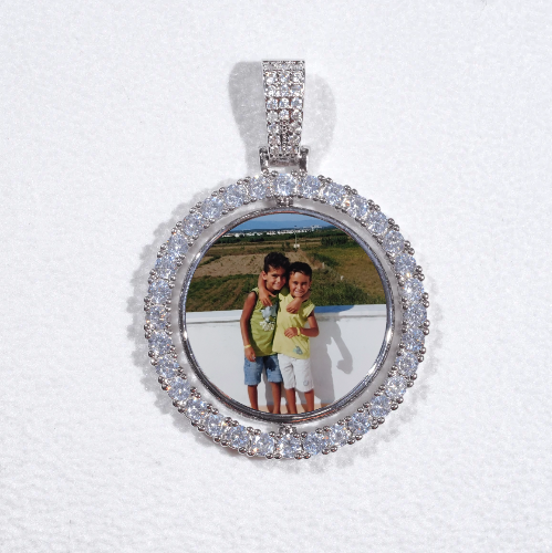 3D Spinning 2-Faced Custom Picture Pendant