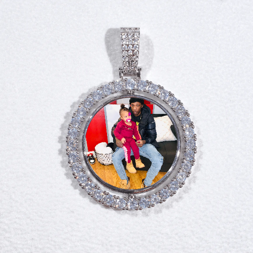 3D Spinning 2-Faced Custom Picture Pendant