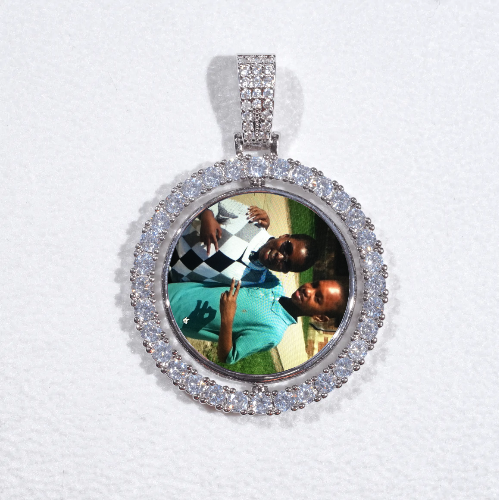 3D Spinning 2-Faced Custom Picture Pendant