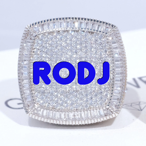 CUSTOM LETTER 3D ICED RING