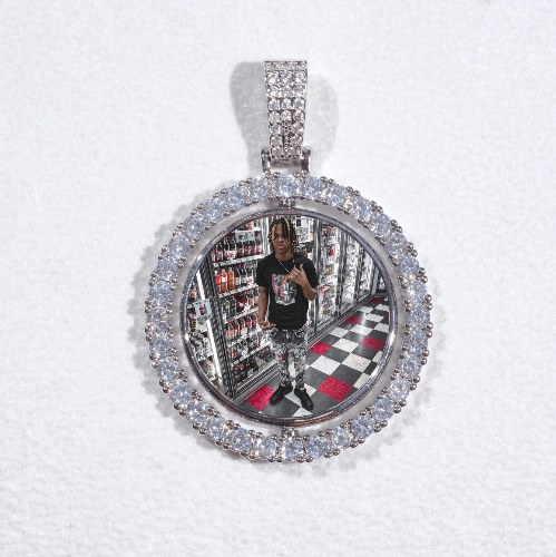 3D Spinning 2-Faced Custom Picture Pendant