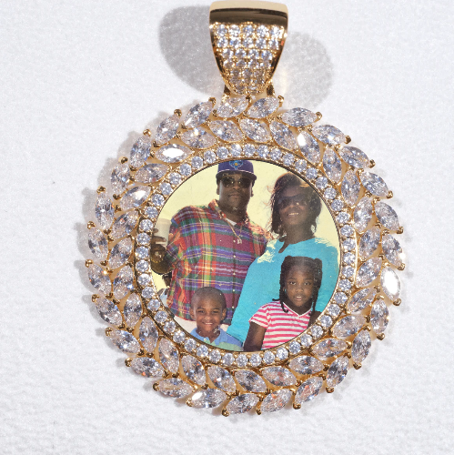 Large 3D Wheat Ear Custom Picture Pendant