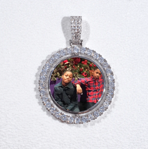 3D Spinning 2-Faced Custom Picture Pendant