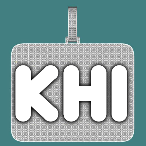 CUSTOM LETTER NECKLACE 3D BIG SQUARE