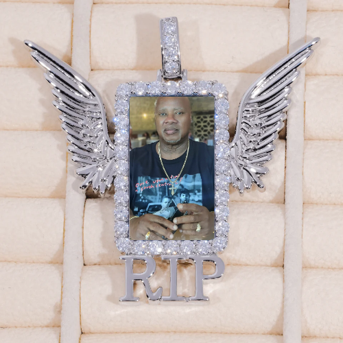 RIP WING 3D CUSTOM PICTURE PENDANT