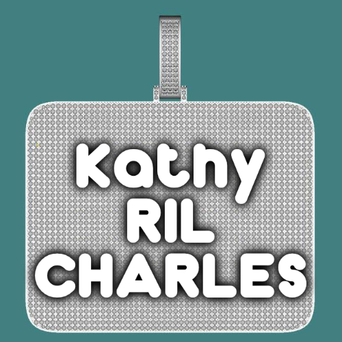 CUSTOM LETTER NECKLACE 3D BIG SQUARE
