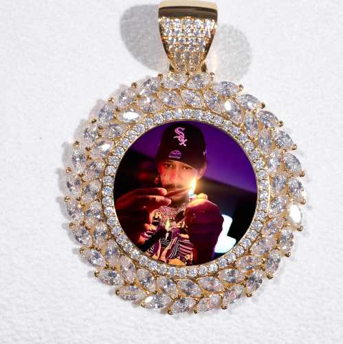 Large 3D Wheat Ear Custom Picture Pendant