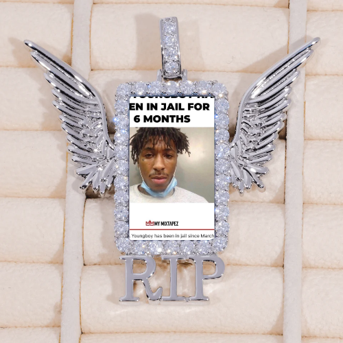 RIP WING 3D CUSTOM PICTURE PENDANT
