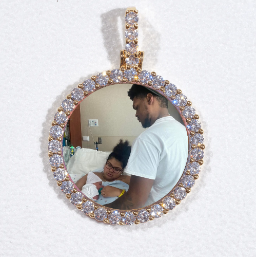 3D CIRCLE CUSTOM PICTURE PENDANT SMALL SIZE