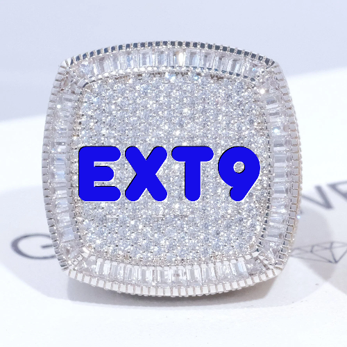CUSTOM LETTER 3D ICED RING
