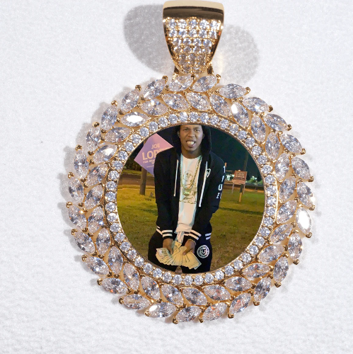 Large 3D Wheat Ear Custom Picture Pendant